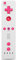 Molicui Telecomando di ricambio (non Motion Plus) con custodia in silicone e cinturino da polso per Nintendo Wii e Wii U, rosa e bianco