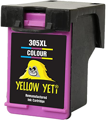 YELLOW YETI Ersatz für HP 305 305XL Druckerpatrone Farbe kompatibel für HP DeskJet 1210 2300 2700 2710 2720 Plus 4100 4120 4121 4155 Envy 6000 6010 6032 6052 Pro 6400 6430 6455 [3 Jahre Aufschlag]
