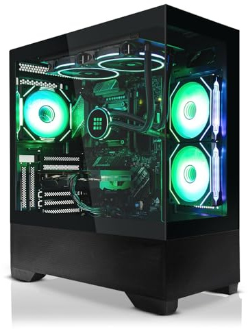 SYSTEMTREFF High-End Gaming PC Intel Core i7-13700K 8x5.4GHz | AMD Radeon RX 9070 16GB DX12 | 1TB M.2 NVMe | 32GB DDR5 RAM | Windows 11 | WLAN Desktop Computer Rechner für Gamer, Zocker & Streamer