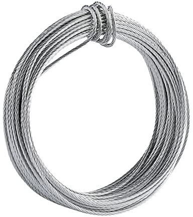 32.5ft/10m Picture Hanging Wire, 1.5mm/ 0.06inch Heavy Duty Metal Frame Hanging Wire for Photo Artwork and Picture Hanging