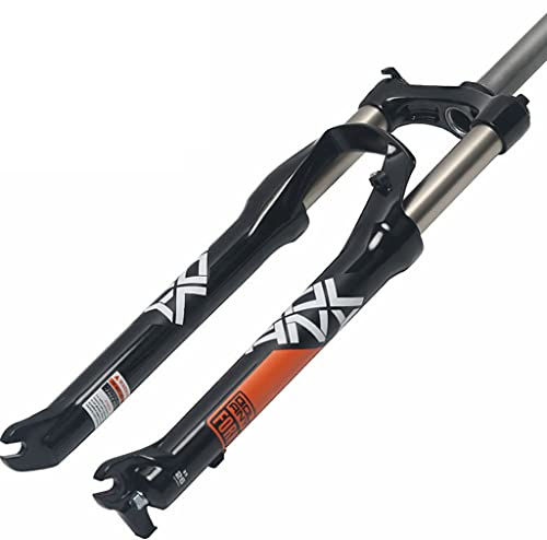 Lega di Alluminio Ultraleggero Nero Ammortizzatore Forcella Forcella 26 27.5 29 inch HL 28.6mm Threadless 1-1/8 Corsa 100mm Tubo Dritto per DH/XC/BMX Forcelle Ammortizzate