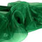 TOLKO 1m Organza Stoffe zum Nähen Meterware | Hauch Zart, Fein, Durchsichtig | zum Dekorieren Basteln 145cm breit | Leichter Glanz Stoff für Gardine Vorhänge Tischdecken Deko Schals (Grün)