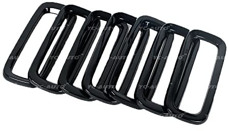 JESYMBX Für Jeep Renegade 2015-2017 1 Set Frontgrill Einsatz Racing Grill Frame Finisher 7-teilig