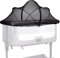 Beberoad Zanzariere per Culla Fianco Letto/Lettino Co-Sleeping/Culletta portatile neonato, Protezione Insetti per Neonati/Bambini,Facile Da Montare(Nero,96X55cm)