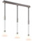 Trio Leuchten Pendelleuchte Stanley 319500307, Metall Nickel matt, Glas Weiß, exkl. 3x E27