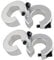GooEquip Linearführung SBR12 2 x Linearschienen und 4 x Lagerblöcke, 3D Drucker CNC Teile (4 x SBR12 Schienenstopper)