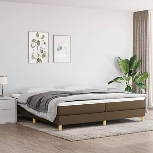 Annlera Bettgestell 203x200x25cm Braun Stoff,Sperrholz,Holzwerkstoff Schrankbett Boxspringbett Jugendbett Vielseitige Tagesbett Aus Holz Bed Schlafzimmerbett Sofa Im Wohnzimmer Hochbett