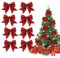 Noeud Rouge Noel, 8pcs Noeud DéCoration, Noeud Noel Sapin,Noeud Rouge Sapin de Noel, Noeuds Rouges, Convient pour Décorer Les Fêtes de Famille, Les Fêtes de NoëL, Les Mariages