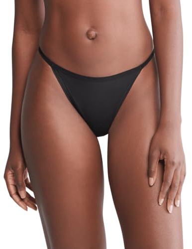 Calvin Klein Ideal Micro Low Rise String Thong Black