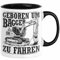 Baggerfahrer Tasse Geschenk Baggerfahrender Geboren Um Bagger Zu Fahren Geschenkidee Baustelle (Schwarz)