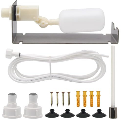 Water Fountain Auto Fill System, Outdoor Autofill Water Level Kits Water Level Adjustment Float Valve with Adjustable Arm for Outdoor Fountains Water Tank Ponds Pool Garden
