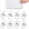 Minirruedas autoadhesivas para utensilios de cocina, ruedas universales giratorias de 360°, ruedas adhesivas para bricolaje, cubo de basura, caja de almacenamiento, pequeños aparatos (8, transparente)