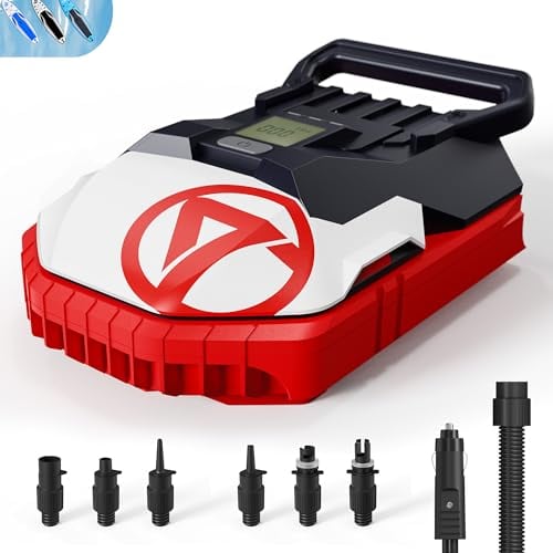 GICLE SUP Air Pump for Paddle Board, High Pressure Electric Air Pump for Paddle Board Inflator and Deflator with 12V DC Car Connector