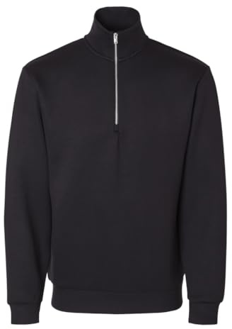 Selected Homme Herren Slhemanuel Soft Zip High Neck Noos Sweatshirt, Schwarz, XXL EU