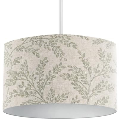Harrison Cropper Ferndown Drum Lampshade (Sage, 30cm Ceiling Pendant)