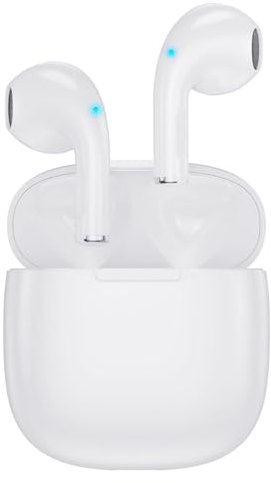 Wireless Earbuds, Bluetooth 5.3 Headphones with Charging Case, IPX5 Waterproof Stereo in-Ear Earphones with Microphone for iPhone Samsung Huawei Android Cell Phone Sports