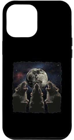 iPhone 12 Pro Max Rat Mouse Howling Moon Case
