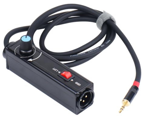 Qhpnunhq Stereo Ground Loop Isolator 3.5mm to XLR Audio Isolator Audio Noise Isolator Noise Suppressor Isolator for PC to Mixer