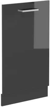 Vicco Geschirrspülblende R-Line, Anthrazit Hochglanz, 45 cm ohne Arbeitsplatte