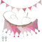 3 Meter babyzimmer deko mädchen，deko babyzimmer mädchen，Girlande Wimpelkette Kinderzimmer，Flaggen wimpelkette kinderzimmer，deko kinderzimmer，kinderzimmer mädchen，wimpelkette Outdoor wetterfest