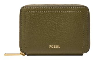 Fossil Damen Logan Reisezubehör-Bi-Fold-Brieftasche, Grün