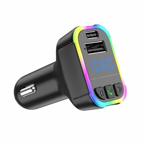SPORTARC FM Transmitter Auto FM Modulator Wireless FM Transmitter für Autos Dual USB 3.1A Schnellladung 87.5-108MHz Stereo für iPhone Android Fahrzeuge