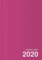 Tagesplaner 2020 groß, DIN A4, Tageskalender und Terminplaner, 1 Tag - 1 Seite (rosa): Planer und Buchkalender in pink, tageweise mit Uhrzeit, Geschenk für Mädchen und Frauen