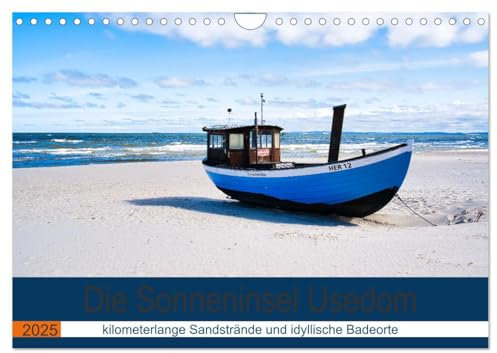 Die Sonneninsel Usedom (Wandkalender 2025 DIN A4 quer), CALVENDO Monatskalender