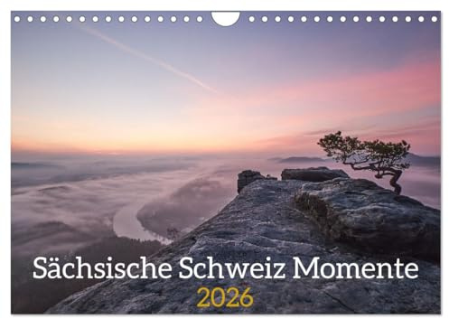 Sächsische Schweiz Momente 2026 (Wandkalender 2026 DIN A4 quer), CALVENDO Monatskalender: Zwölf abwechslungsreiche und Stimmungsvolle Naturmomente. (CALVENDO Natur)