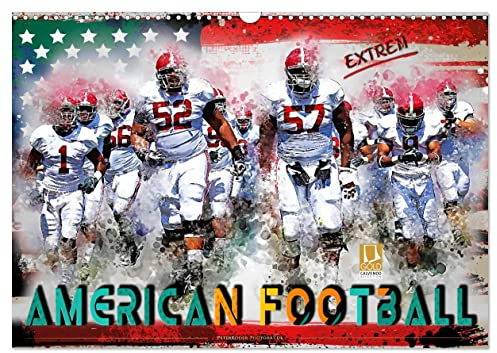 American Football extrem (Wandkalender 2026 DIN A3 quer), CALVENDO Monatskalender: American Football, Teamsport der Extra-Klasse - beispiellose ... Kraft und Taktik. (CALVENDO Sport)