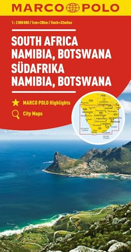 MARCO POLO Kontinentalkarte Südafrika, Namibia, Botswana 1:2 Mio.: Wegenkaart 1:4 000 000