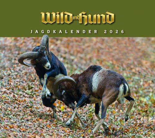 Jagdkalender Wandvariante 2026: Wild und Hund - Wandkalender