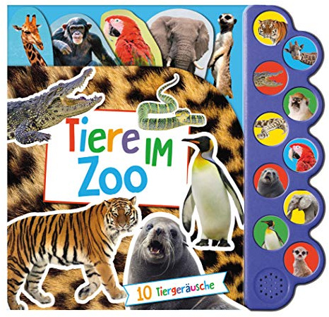 Soundbuch Tiere im Zoo: Soundleitste mit 10 Tiergeräuschen