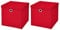 StickandShine 2er Set Rot Faltbox 28 x 28 x 28 cm Aufbewahrungsbox faltbar mit Deckel