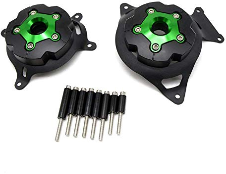 MZ-STORE Motocicleta Cubierta Protectora del Estator del Motor para Z800 2013 2014 2015 2016 Z750 2009 (Verde)