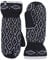 Heat Holders - Damen winter bunt fleece gestrickt strick fäustlinge handschuhe mit innenfutter (One size, Black)