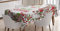 ABAKUHAUS Weihnachten Tischdecke, Sankt-Schneemann-Wünsche, Pflegeleicht Waschbar Schmutzabweisend und mit Klaren Farben Hochwertiger Druck, 140 x 240 cm, Weiß Rot Grün