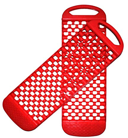 B Baosity 2pcs Anfahrhilfe Antirutschmatte Traktionshilfe Schneematten Sandblech Sandmatte Parkmatte, 65,0 x 20,0 x 4,5 cm