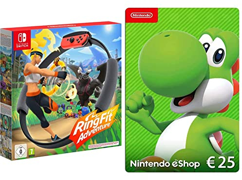 Ring Fit Adventure - [Nintendo Switch] + Nintendo eShop Card | 25 EUR Guthaben | Download Code
