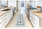 Teppich Mosaik Zimmer, PVC | verschiedene Größen | Teppich PVC | Vinylboden | Dekoration für Zuhause | Boden Sintasol | Bodenschutz | 60x80cm hellblau