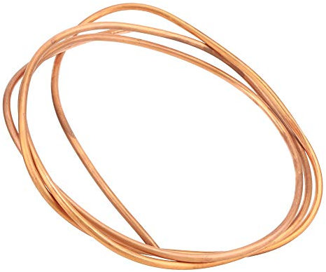 Hyuduo Copper Tube Pipe 2M Copper Round Tubing Soft Coil Tube Pipe C1100 T2 Od 6Mm / Id 5Mm for Home Household Industrial Use,Other Abrasives