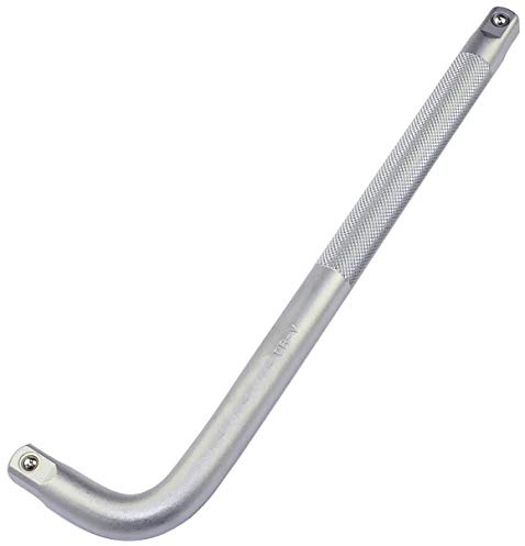 AERZETIX - C47134 - Kraftgriff für steckdosen - L handgriff - 1/2x260mm - aus Cr-V stahl - silberne farbe