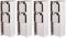 Novatool 4X Steckdosenverteiler I 2 Fach I Silber gebürstet I Edelstahl I Eckig I IP44 I Steckdose Aussen Gartensteckdose Outdoor Steckdosesäule Garten Steckdosenturm