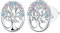 J.MUEN Lebensbaum Ohrringe Damen 925 Sterling Silber Ohrstecker mit Markengeschenkbox