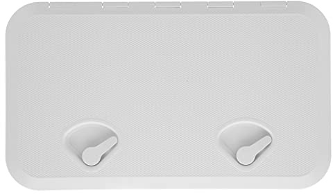 aqxreight Ymiko Marine Decksluke Bootsdeckluke Zugangsluke Weißer Deckszugangsluke Inspektionsdeckel -beständig mit Schloss für Marineboote 24x14inch