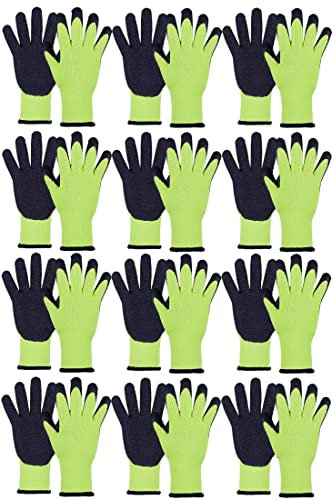 Novatool 24 Paar Montagehandschuhe Herren I Größe 8 I Polyester I EN388:2016 4142X | EN511 X2X I Warme Arbeitshandschuhe Schutzhandschuhe Winter Gartenhandschuhe Handschuhe Frost