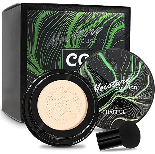 CC Creme Luftkissen, Mushroom Head Air Cushion Foundation, Concealer Abdeckung, Perfekte Abdeckung, Make-up Für Alle Haut (01 Elfenbein)