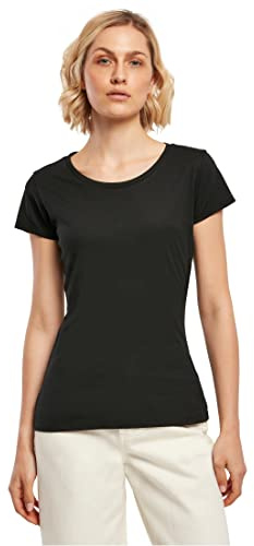 Build Your Brand Damen T-Shirt Basic Tee, Kurzarm Frauen T-Shirt mit Rundhalsausschnitt aus Baumwolle, in vielen Farben erhältlich, Größen XS-5XL