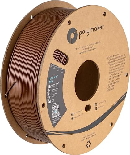 Polymaker ASA Filament 1.75mm Army Brown, 1kg ASA 3D Printer Filament, Heat & Weather Resistant - ASA 3D Filament Perfect for Printing Outdoor Functional Parts, Dimensional Accuracy +/- 0.03mm