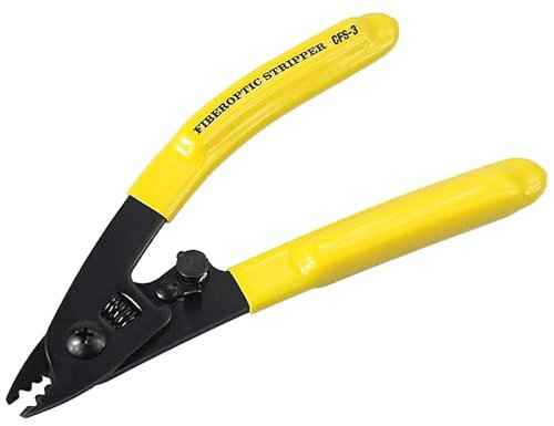 CHB Fibre Optic Cable Strippers 3 Hole Pigtail Buffer Jacket Stripping Fiber Patch Lead Pliers Snips Hand Tool (3 Hole)